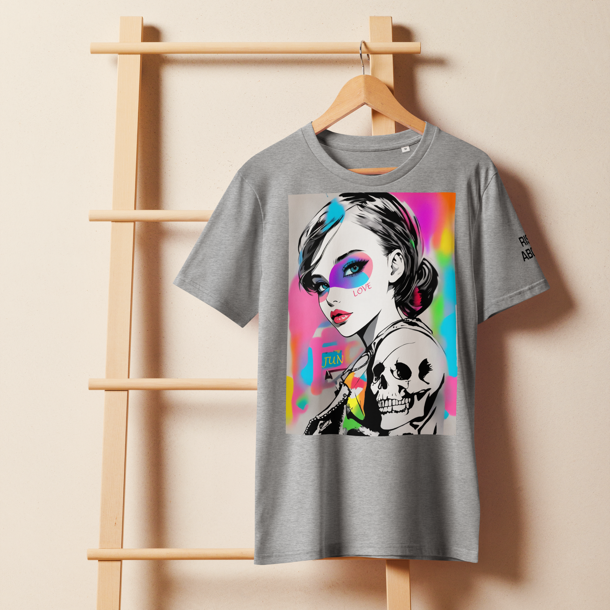 LOVE & BONES 01 Unisex organic mid-light t-shirt 1