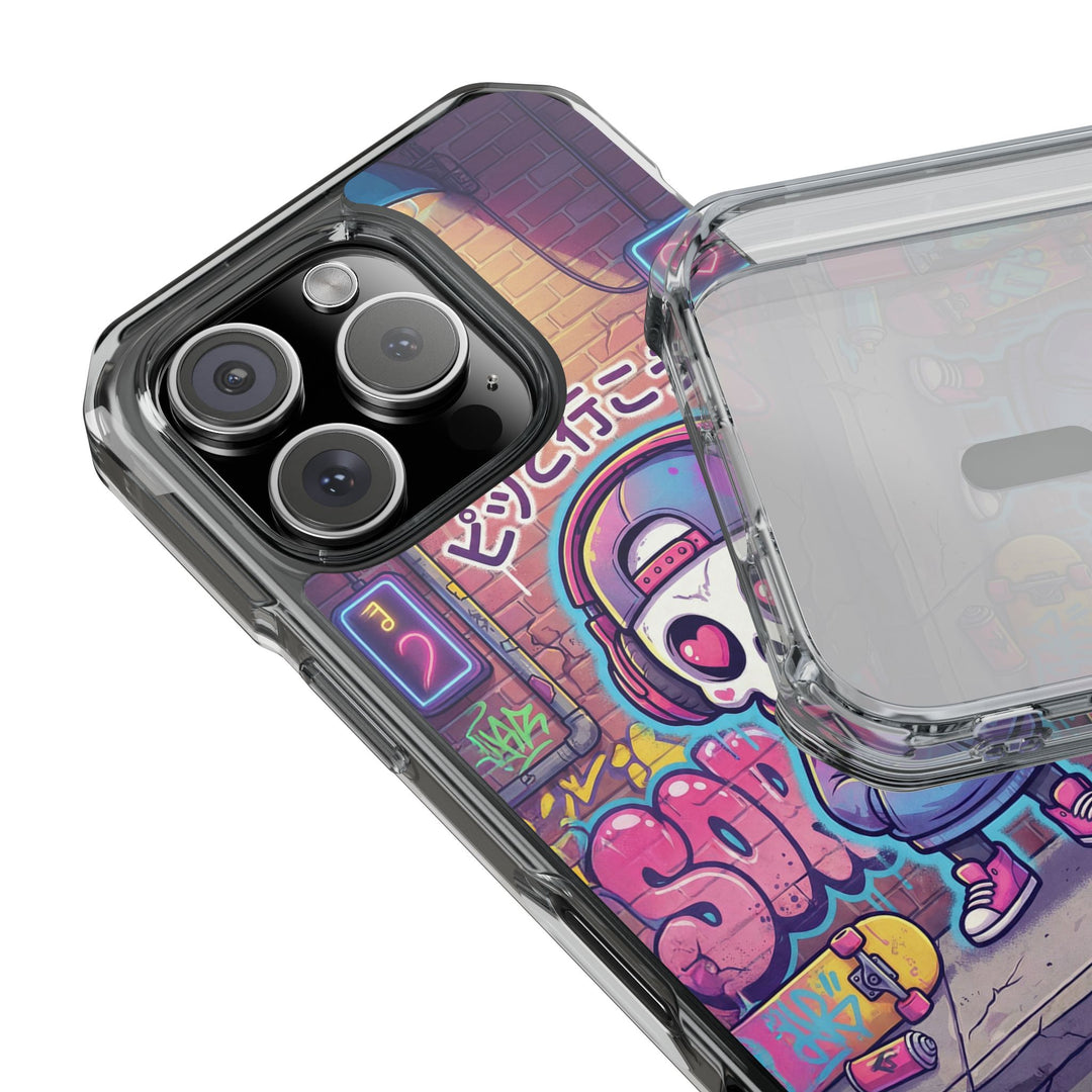 HEARTON（ハートン）「ピッと行こう♪」クリアマグネット耐衝撃スマホケース