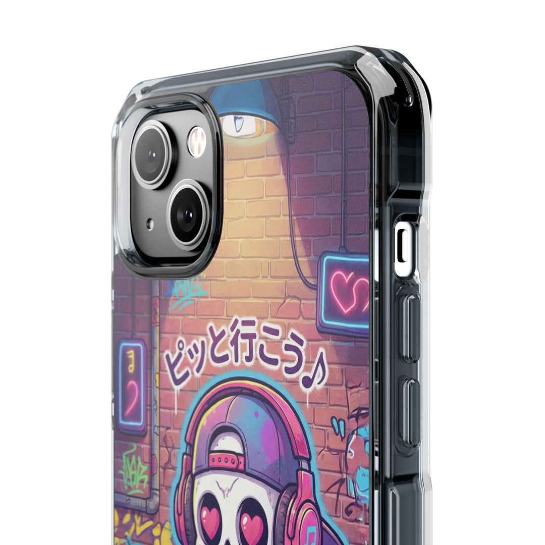 HEARTON（ハートン）「ピッと行こう♪」クリアマグネット耐衝撃スマホケース