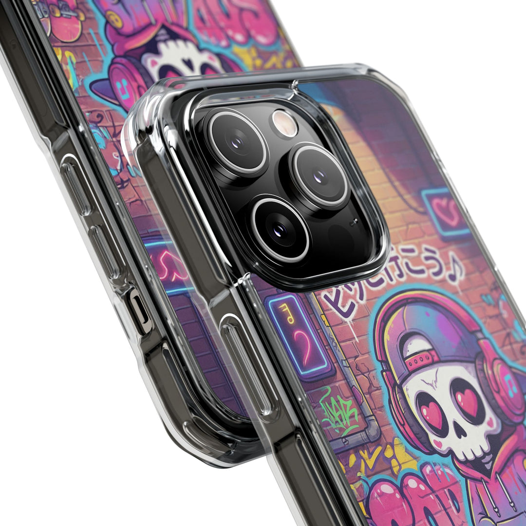 HEARTON（ハートン）「ピッと行こう♪」クリアマグネット耐衝撃スマホケース