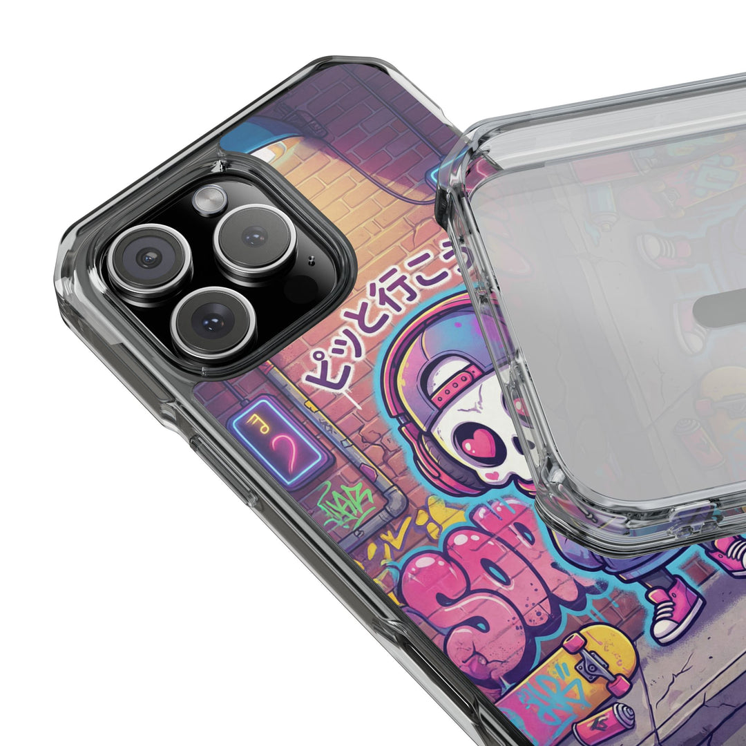 HEARTON（ハートン）「ピッと行こう♪」クリアマグネット耐衝撃スマホケース