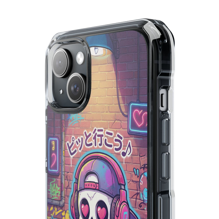 HEARTON（ハートン）「ピッと行こう♪」クリアマグネット耐衝撃スマホケース