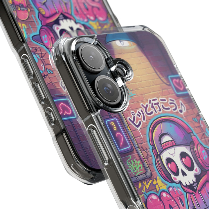 HEARTON（ハートン）「ピッと行こう♪」クリアマグネット耐衝撃スマホケース