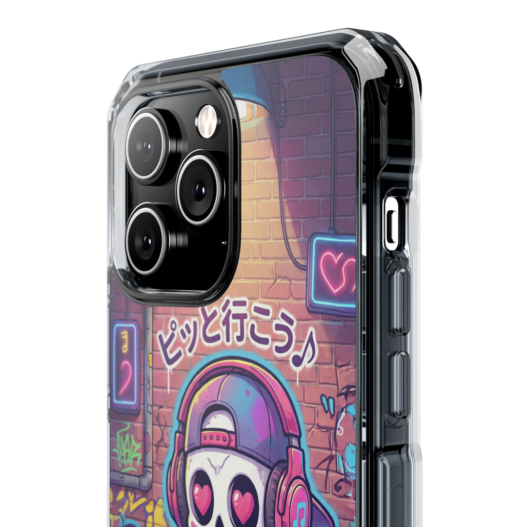 HEARTON（ハートン）「ピッと行こう♪」クリアマグネット耐衝撃スマホケース