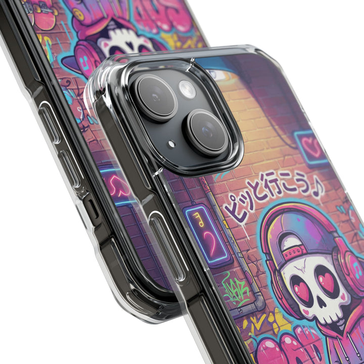 HEARTON（ハートン）「ピッと行こう♪」クリアマグネット耐衝撃スマホケース