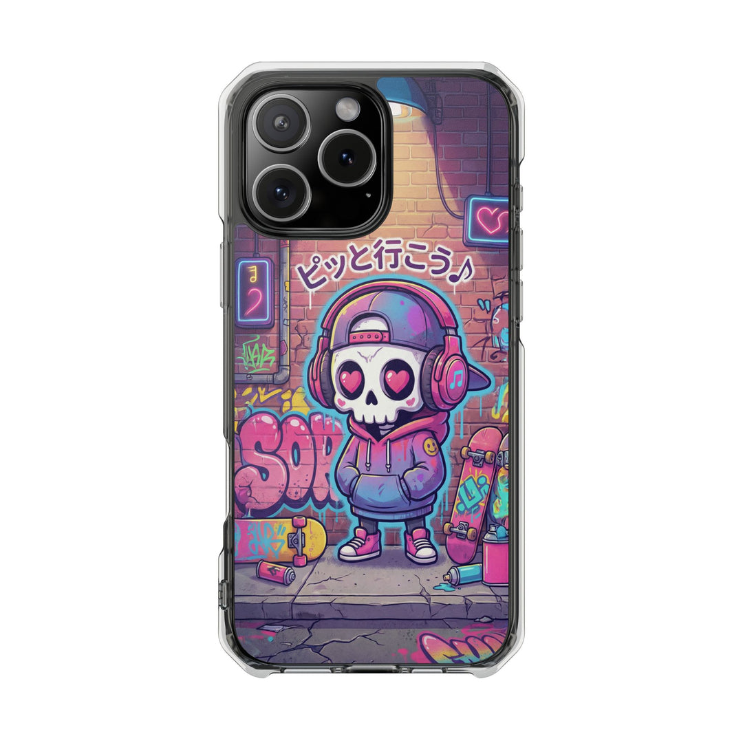 HEARTON（ハートン）「ピッと行こう♪」クリアマグネット耐衝撃スマホケース