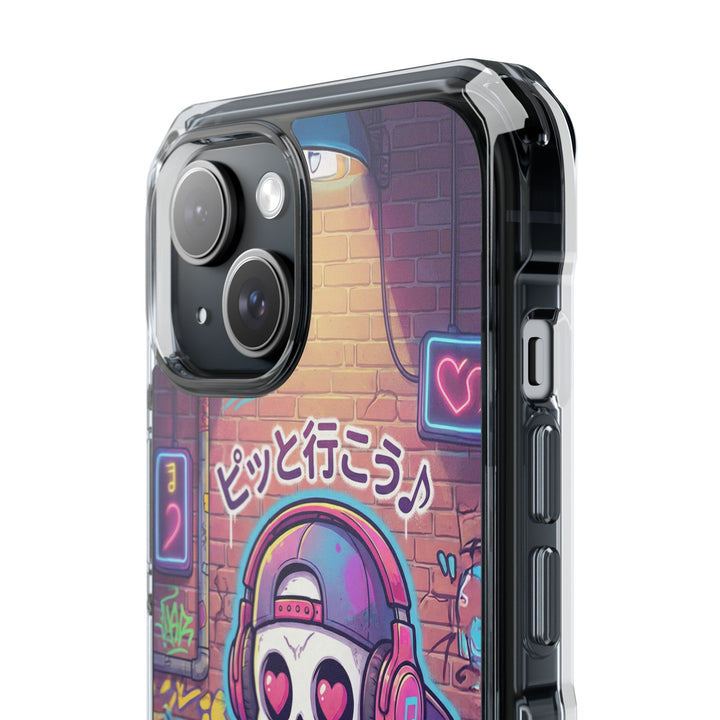 HEARTON（ハートン）「ピッと行こう♪」クリアマグネット耐衝撃スマホケース