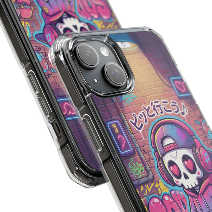 HEARTON（ハートン）「ピッと行こう♪」クリアマグネット耐衝撃スマホケース