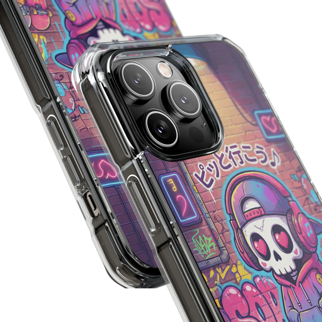 HEARTON（ハートン）「ピッと行こう♪」クリアマグネット耐衝撃スマホケース