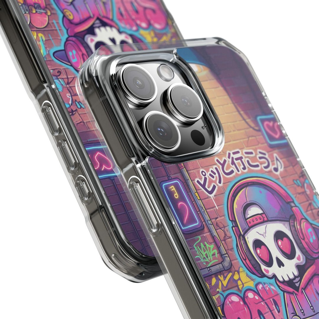 HEARTON（ハートン）「ピッと行こう♪」クリアマグネット耐衝撃スマホケース