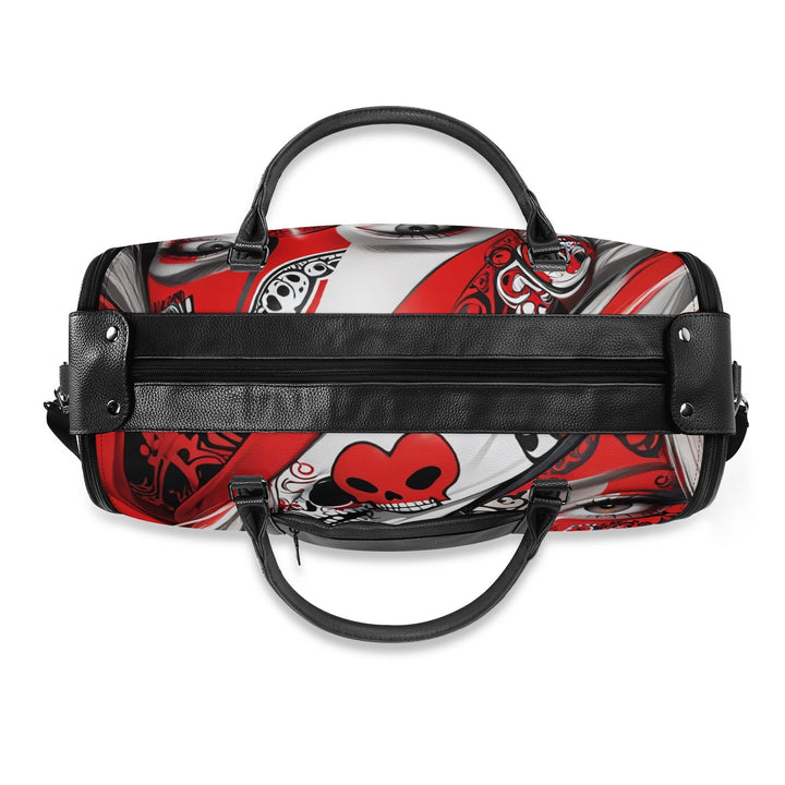 JUN 05 Foldable Leather Duffle Bag
