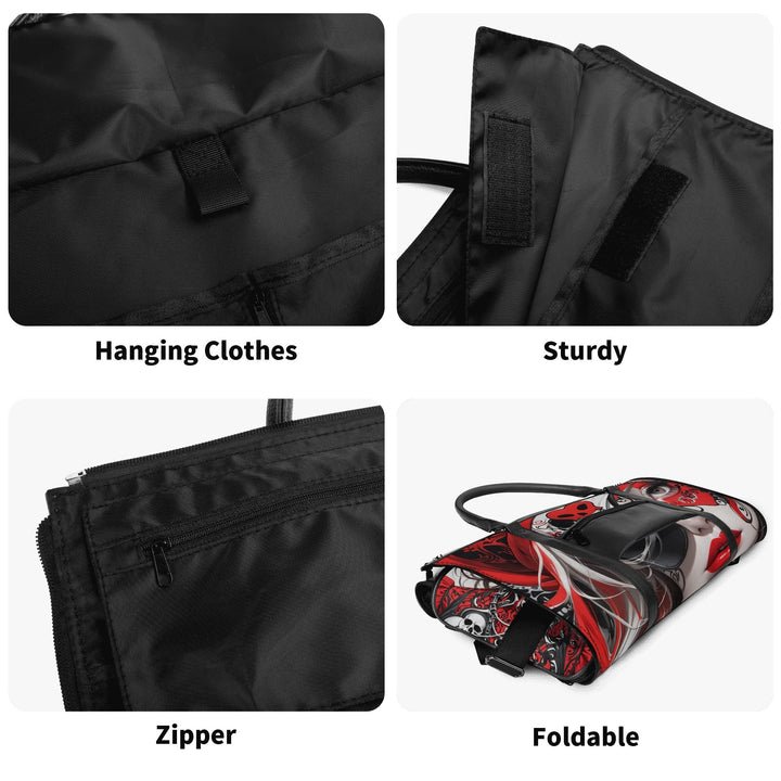 JUN 05 Foldable Leather Duffle Bag