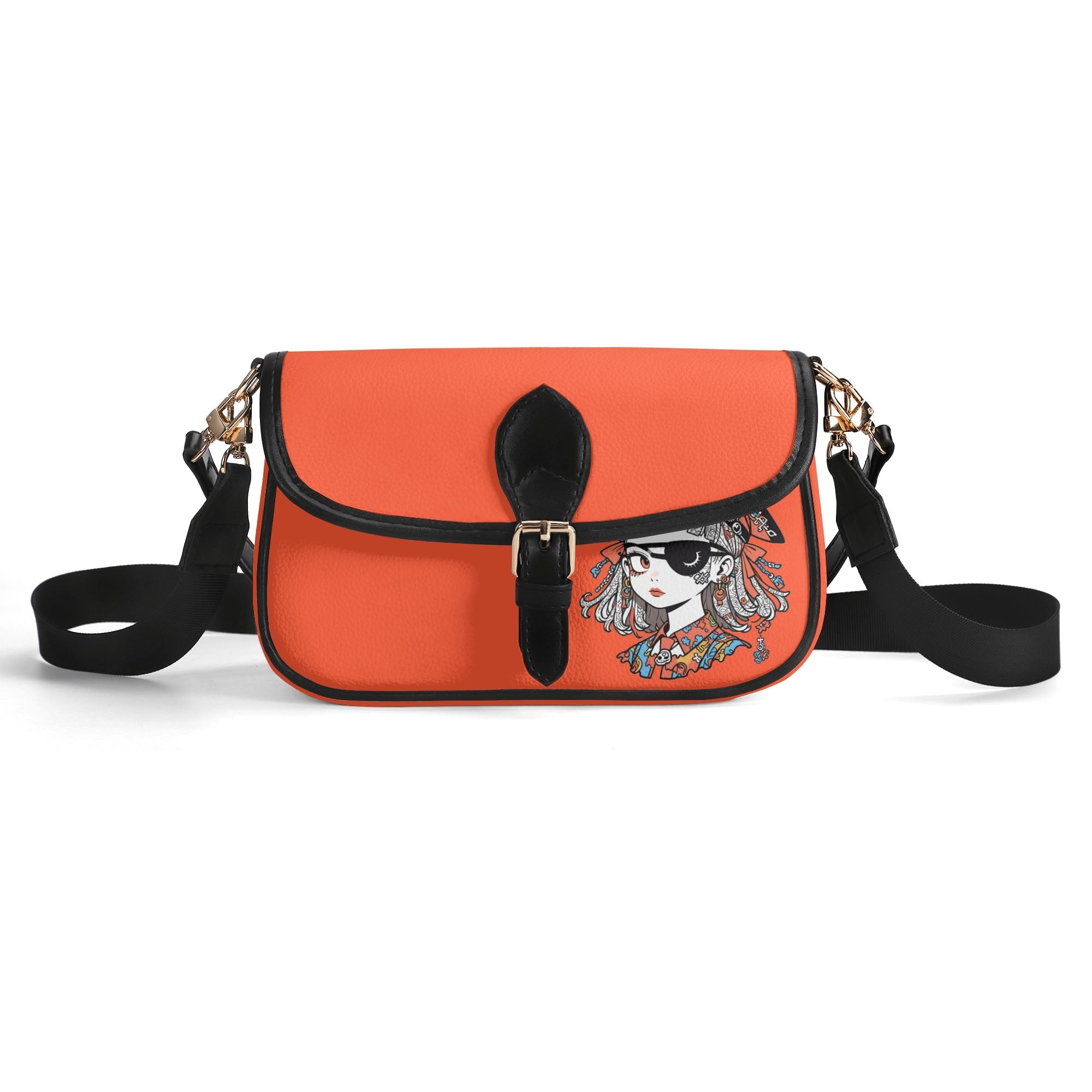 JUN 07 PU Chain Crossbody Bag Vivid Orange