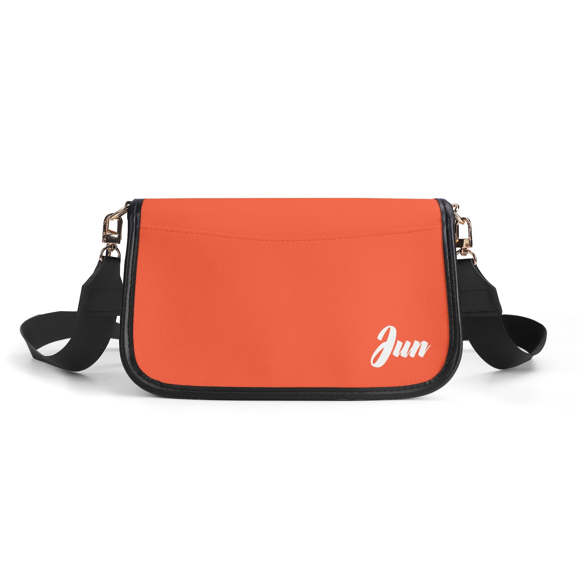 JUN 07 PU Chain Crossbody Bag Vivid Orange