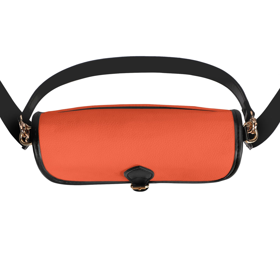 JUN 07 PU Chain Crossbody Bag Vivid Orange
