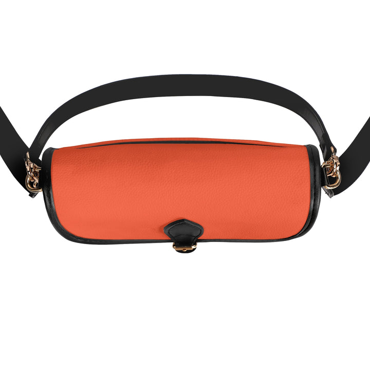 JUN 07 PU Chain Crossbody Bag Vivid Orange