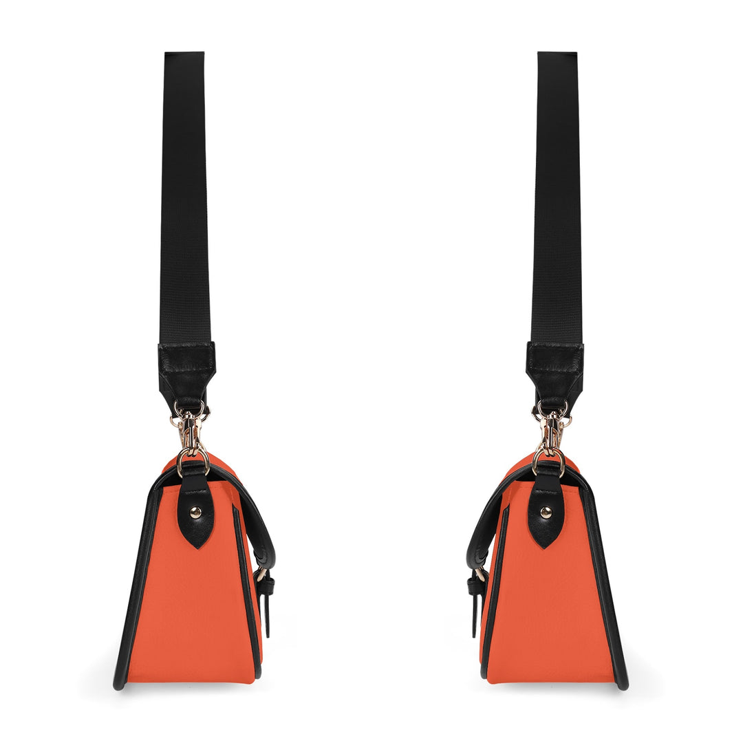 JUN 07 PU Chain Crossbody Bag Vivid Orange