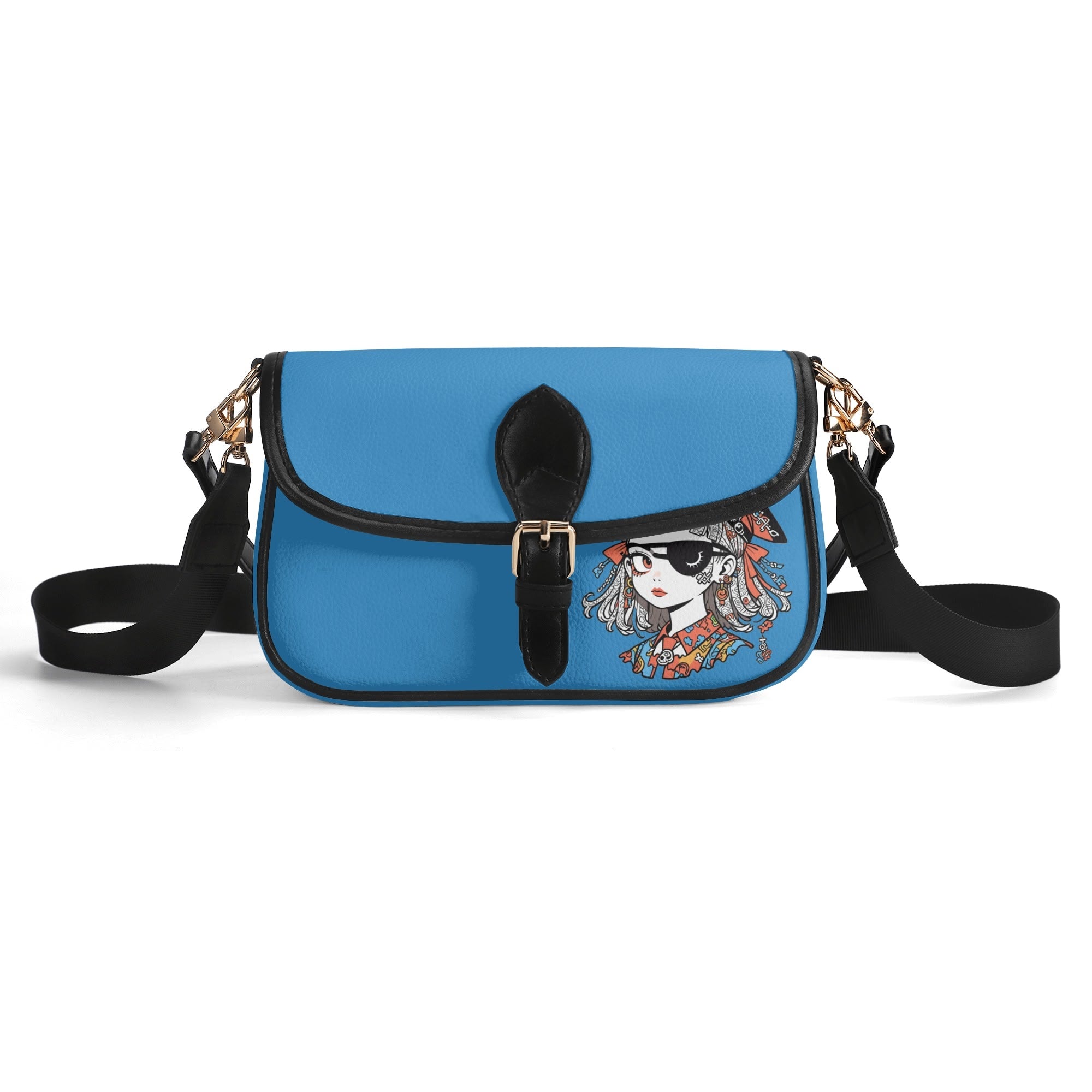 JUN 07 PU Chain Crossbody Bag Sky Blue