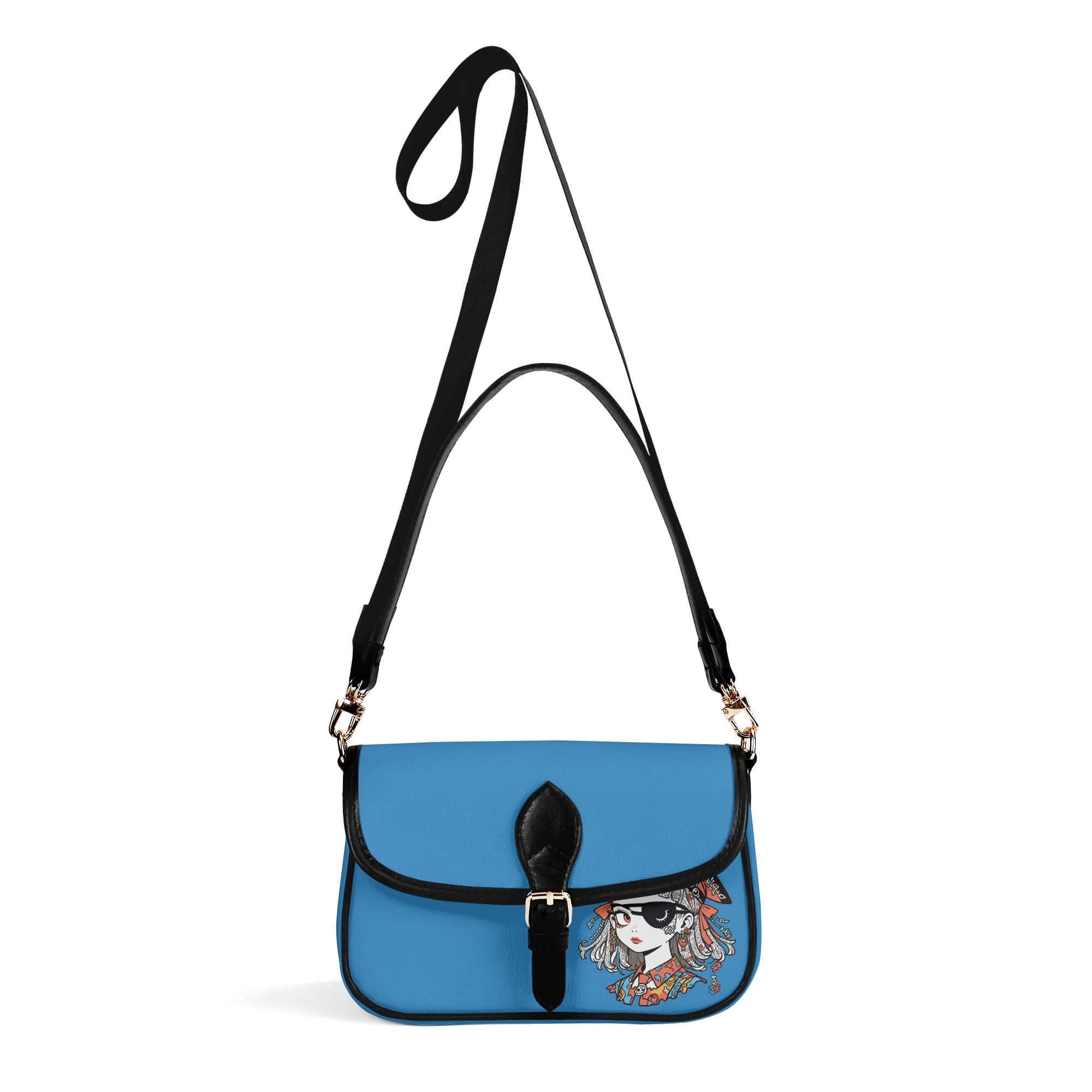 JUN 07 PU Chain Crossbody Bag Sky Blue