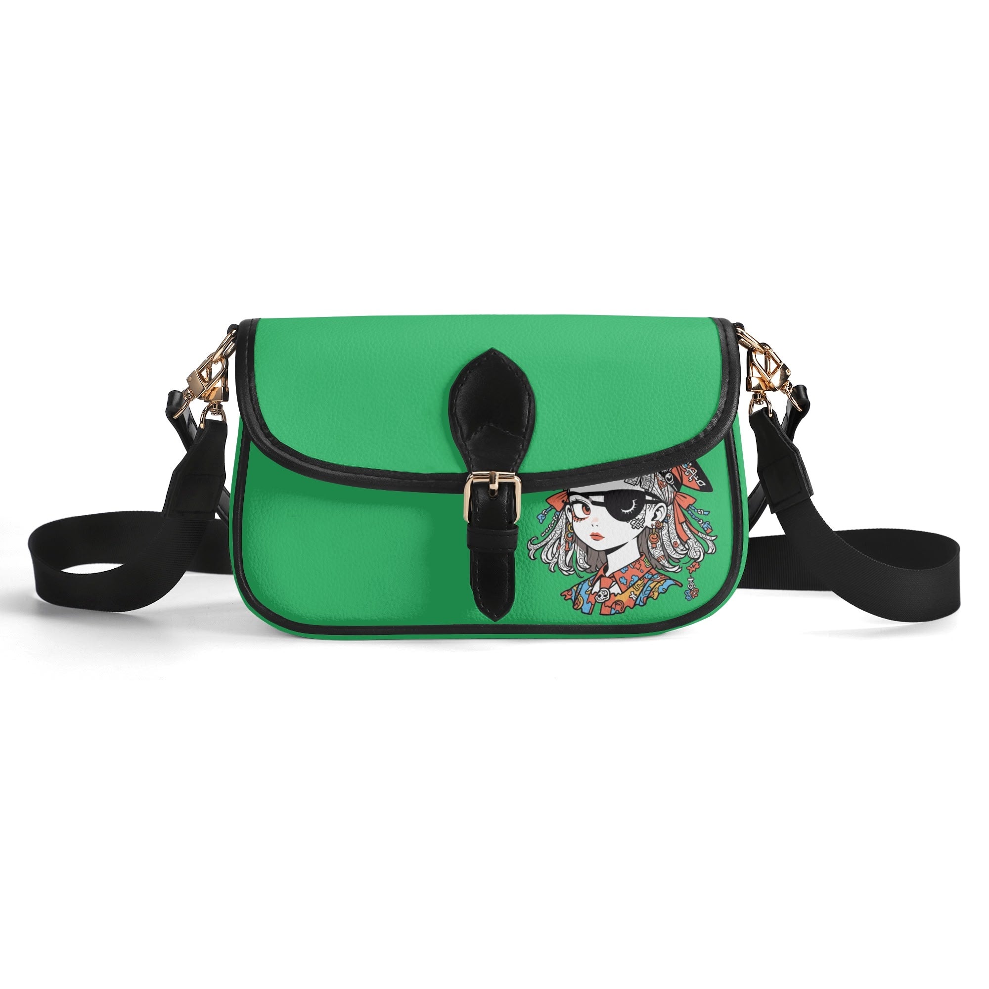 JUN 07 PU Chain Crossbody Bag Emerald Green