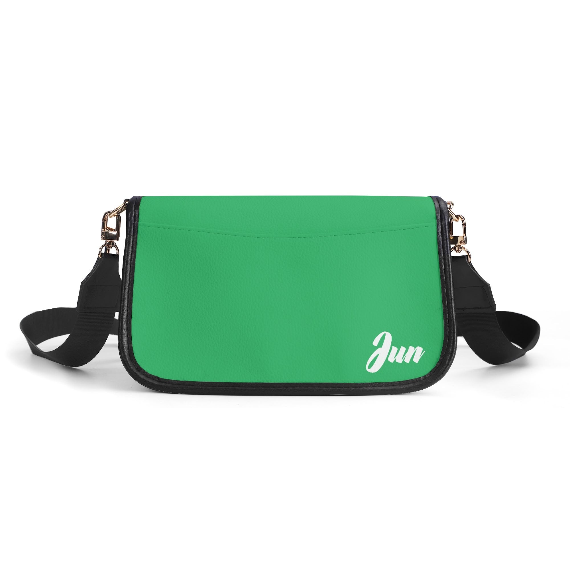 JUN 07 PU Chain Crossbody Bag Emerald Green