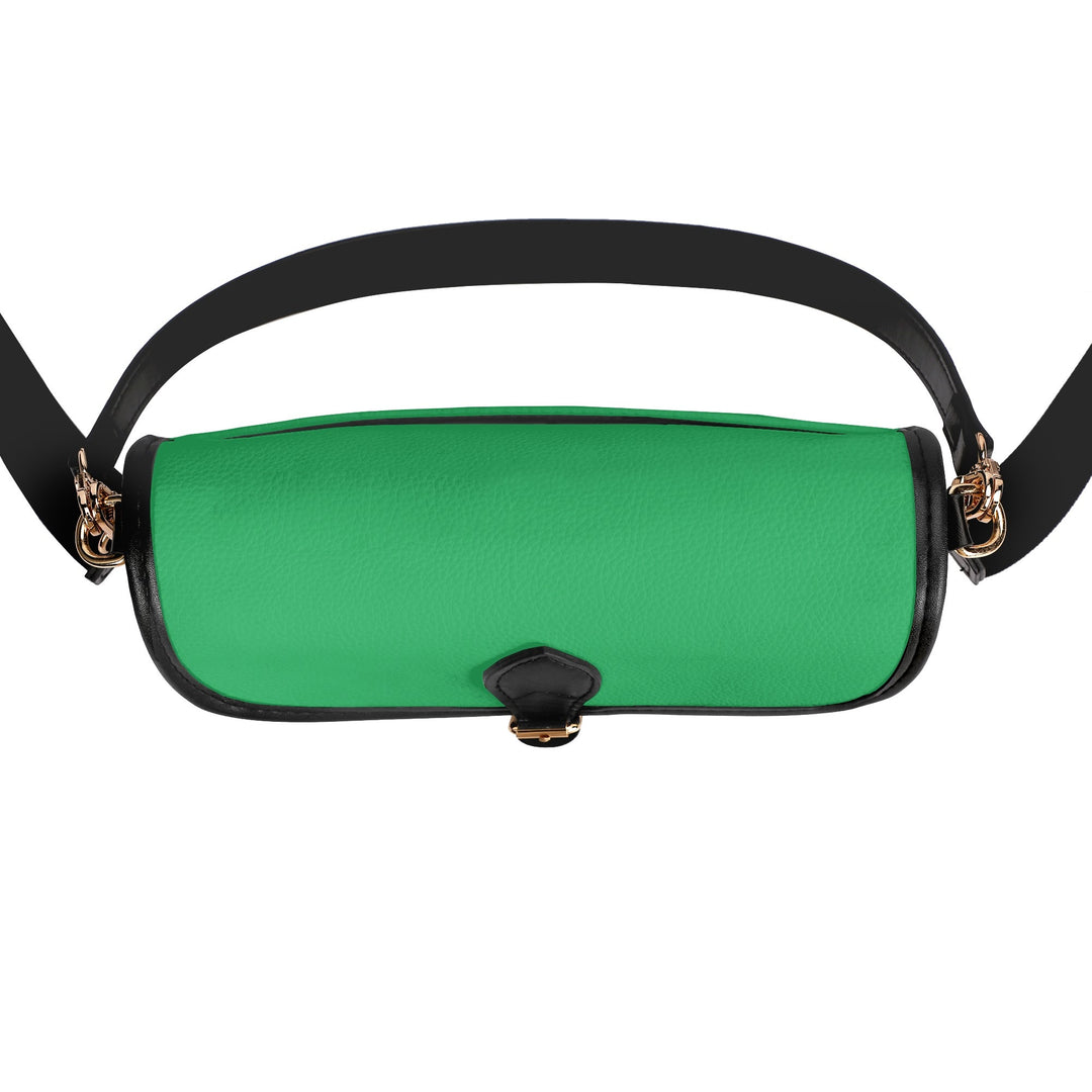 JUN 07 PU Chain Crossbody Bag Emerald Green