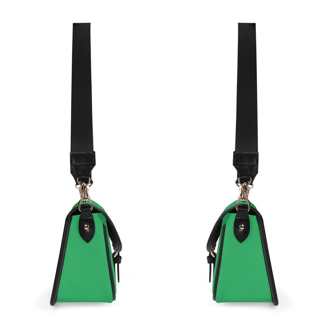 JUN 07 PU Chain Crossbody Bag Emerald Green