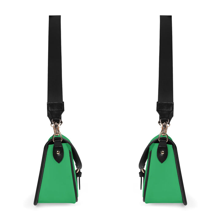 JUN 07 PU Chain Crossbody Bag Emerald Green
