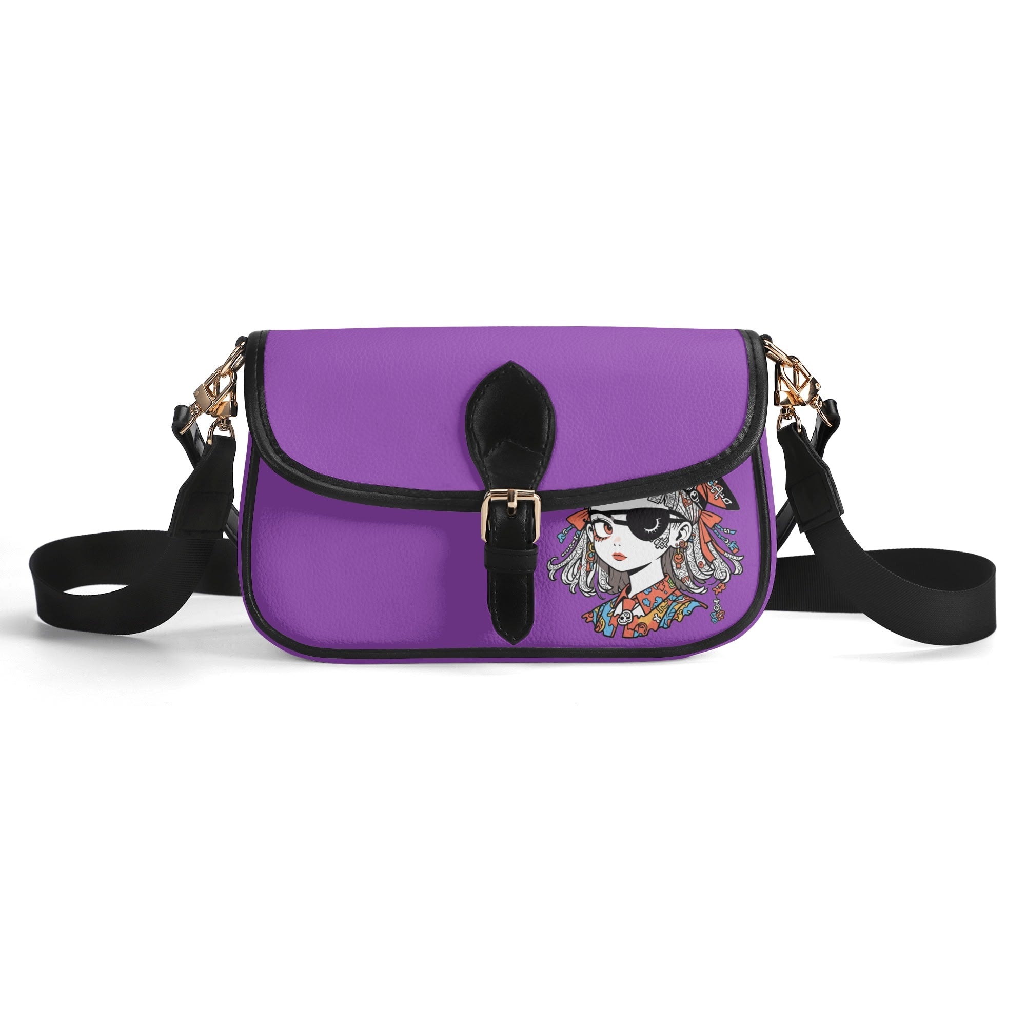 JUN 07 PU Chain Crossbody Bag Purple