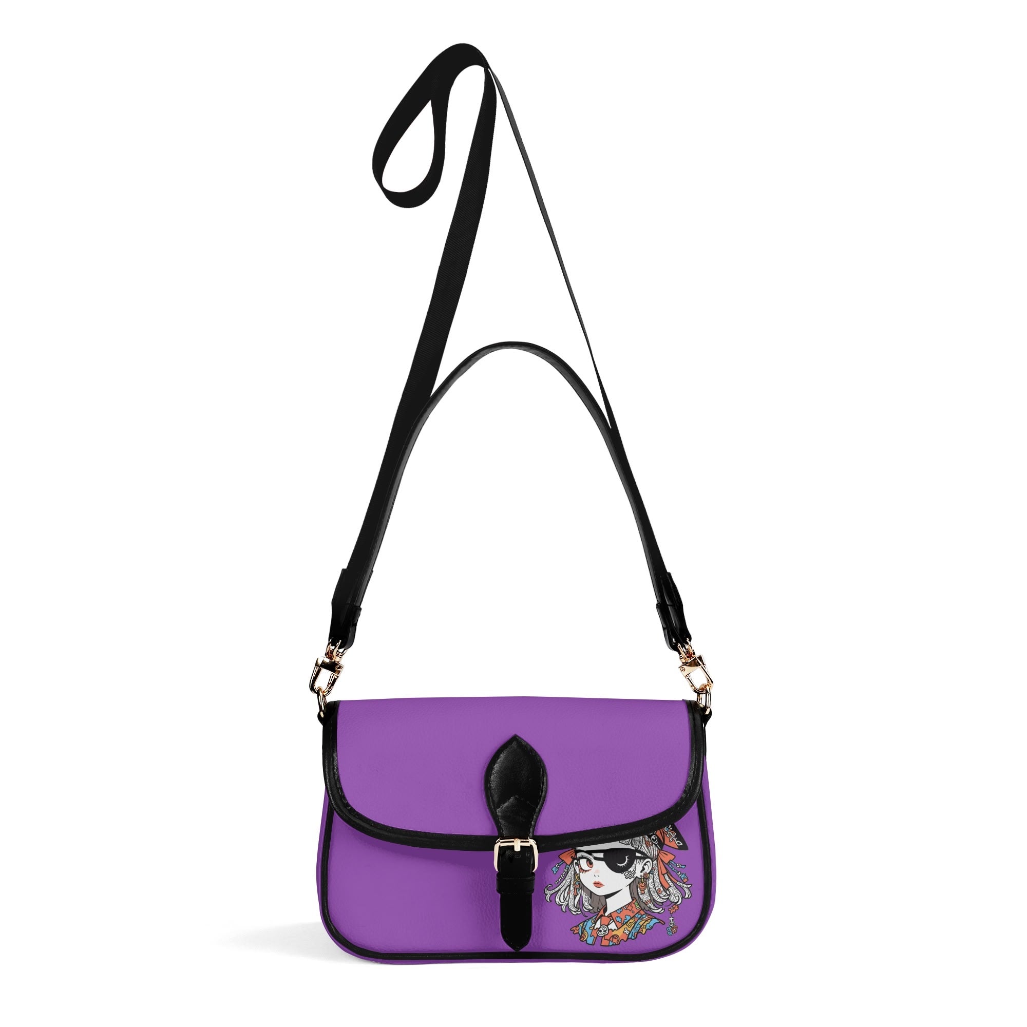 JUN 07 PU Chain Crossbody Bag Purple