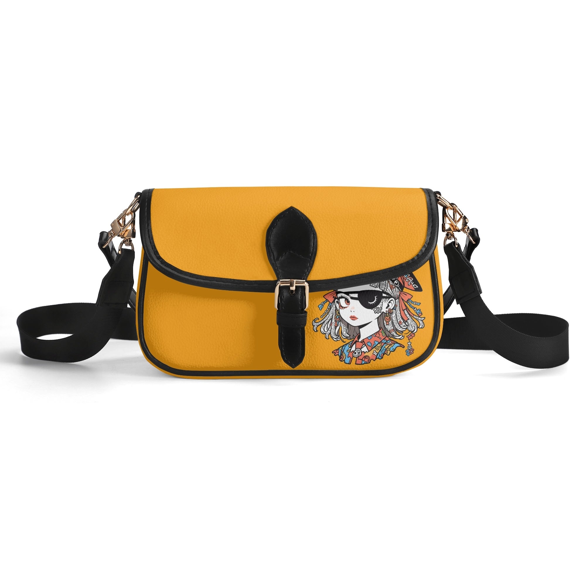 JUN 07 PU Chain Crossbody Bag Golden Orange