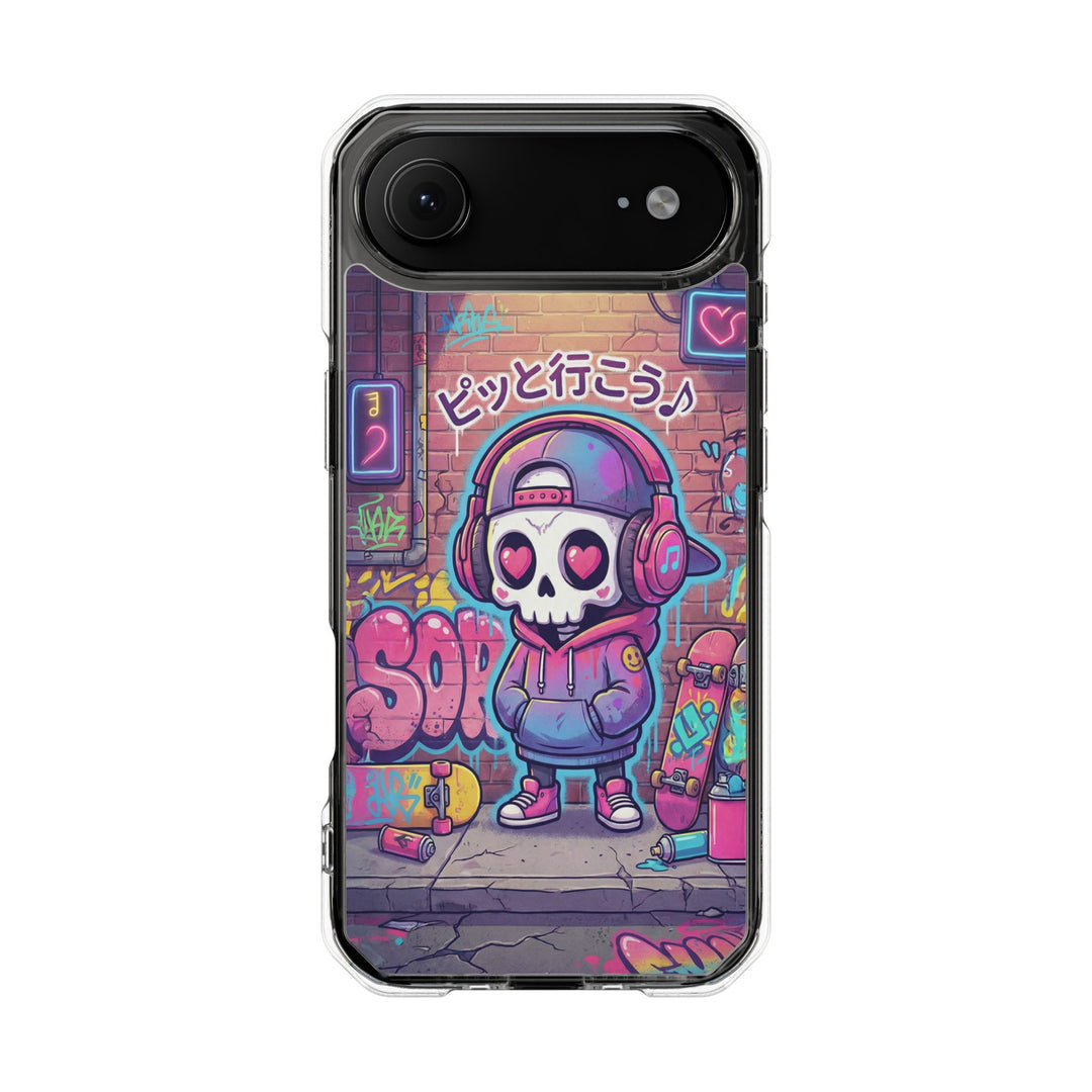 HEARTON（ハートン）「ピッと行こう♪」クリアマグネット耐衝撃スマホケース