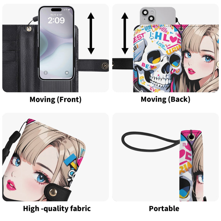 JUN 02 Black Phone Flip Case