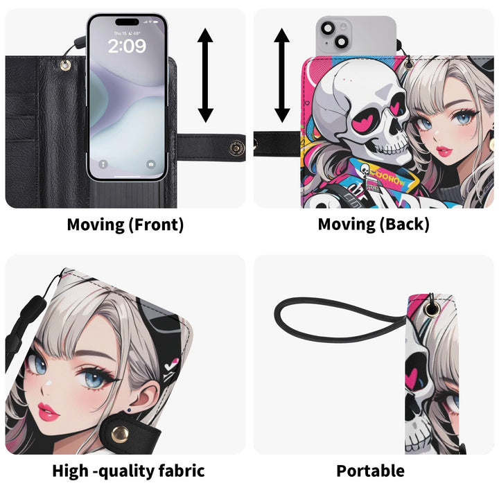 JUN 01 Black Phone Flip Case