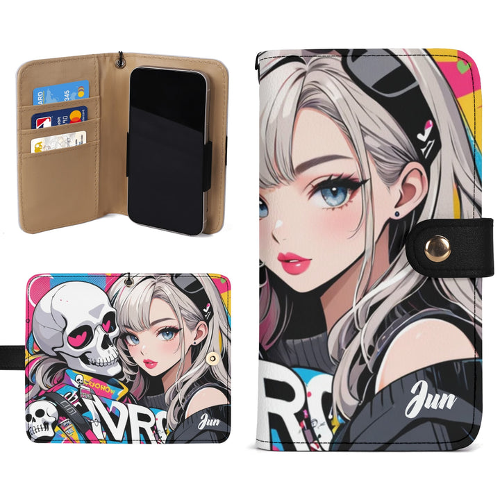 JUN 01 Brown Phone Flip Case