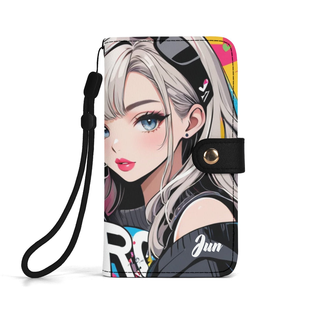 JUN 01 Brown Phone Flip Case