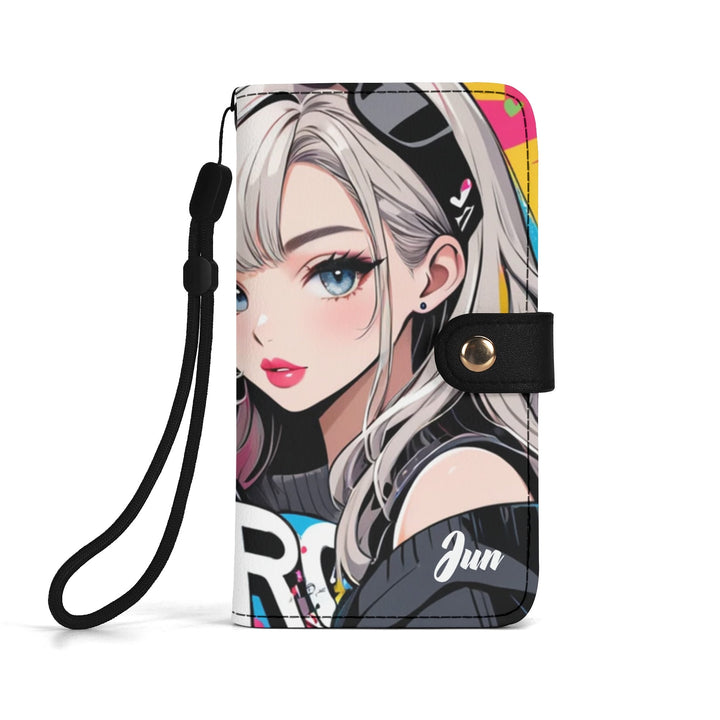 JUN 01 Brown Phone Flip Case