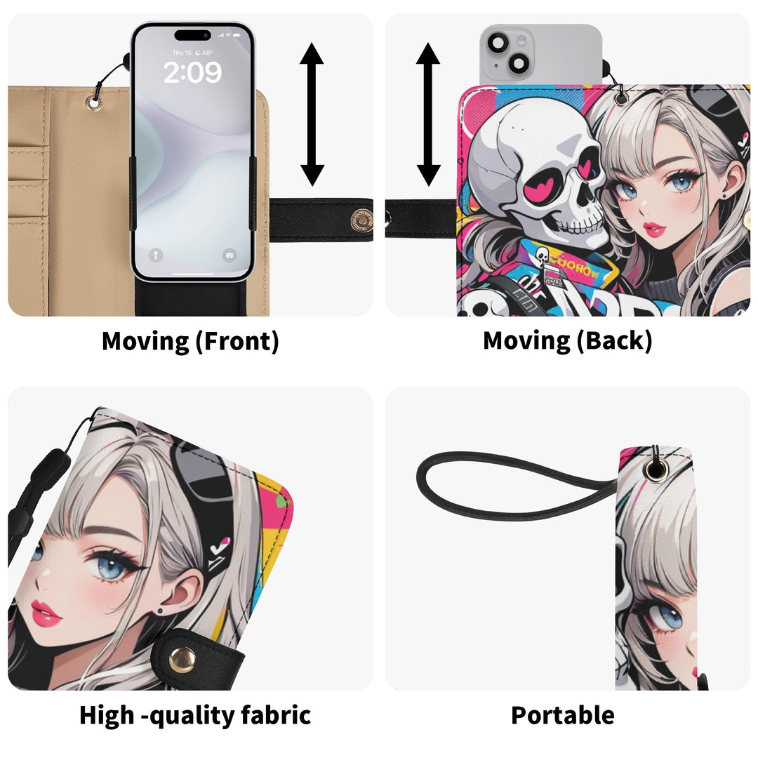 JUN 01 Brown Phone Flip Case