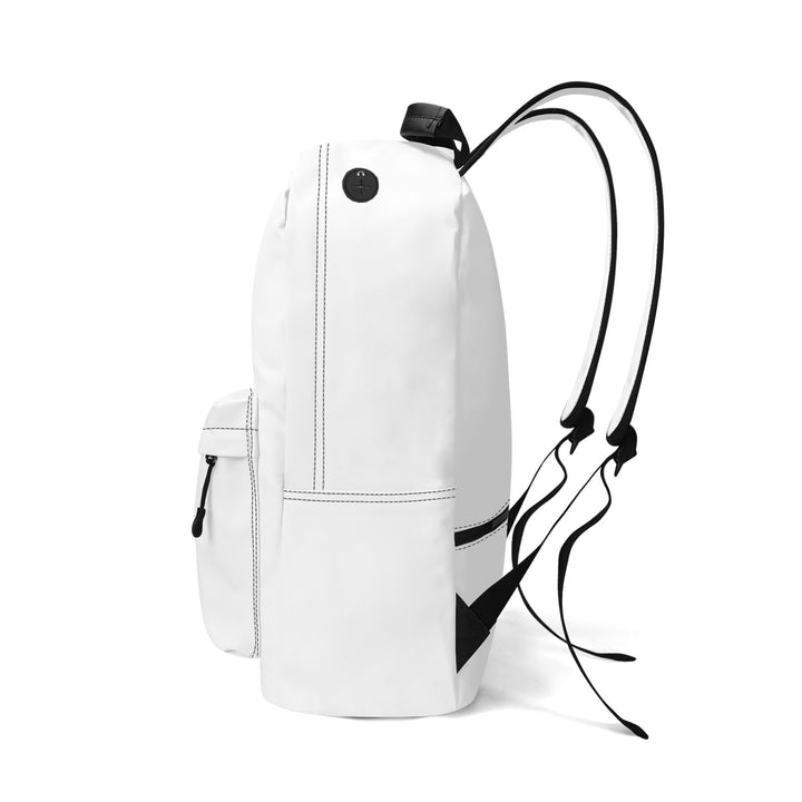 RISE ABOVE 01 17 Inch Twill (PU) Leather School Backpack White