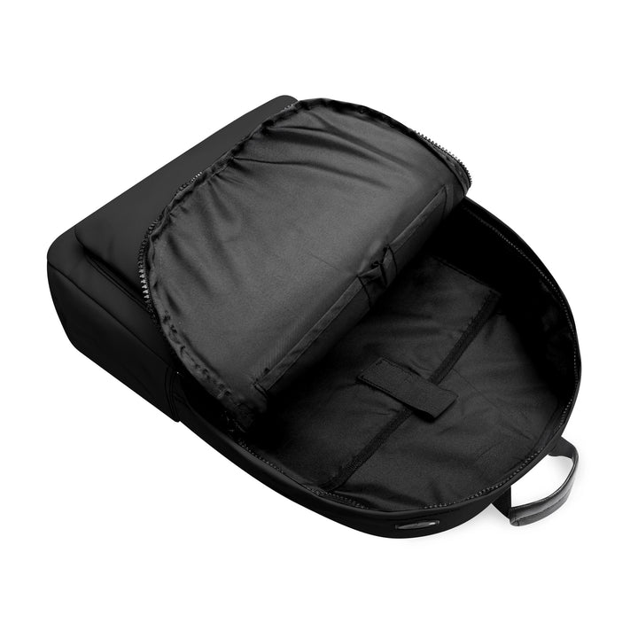 RISE ABOVE 01 17 Inch Twill (PU) Leather School Backpack Balck