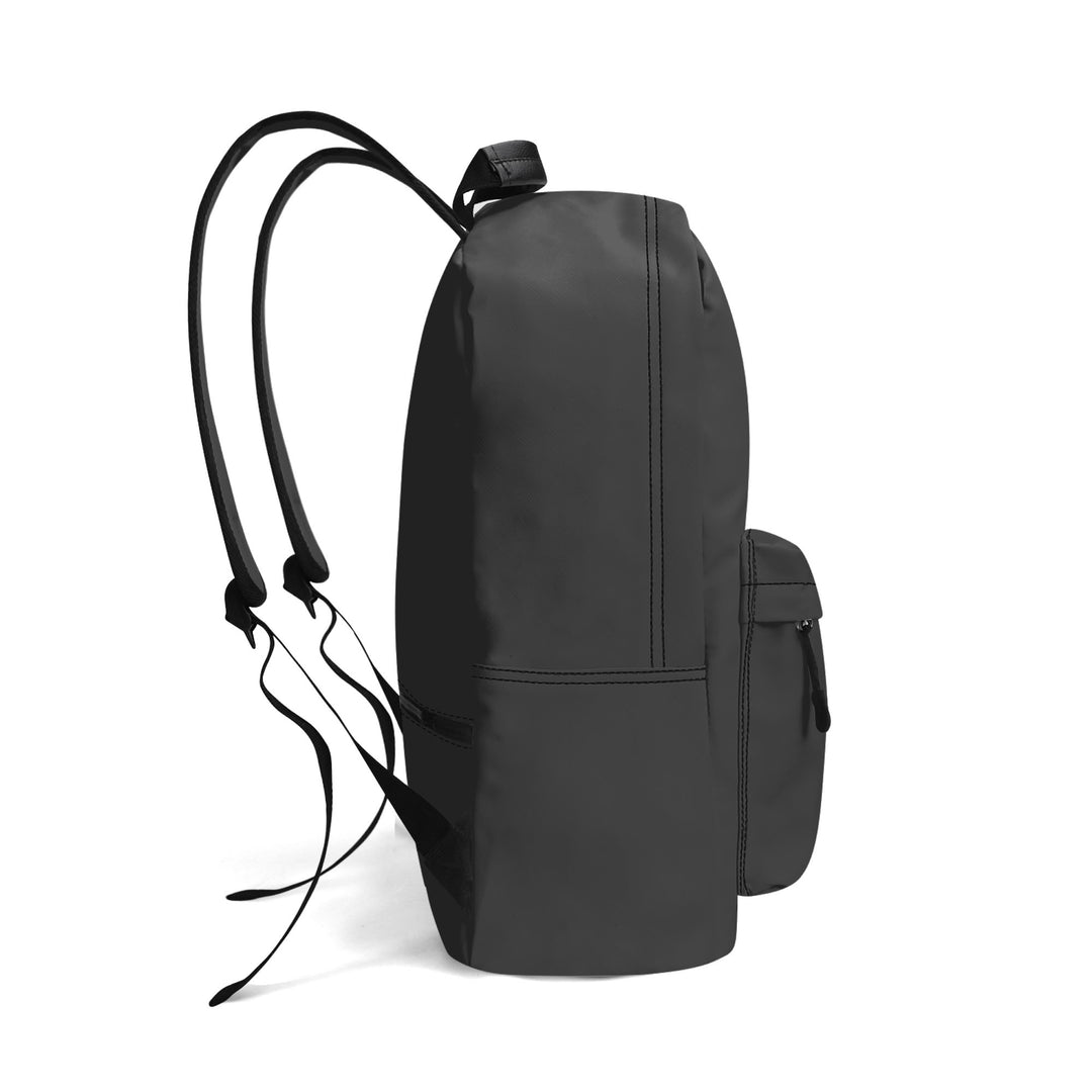 RISE ABOVE 01 17 Inch Twill (PU) Leather School Backpack Charcoal