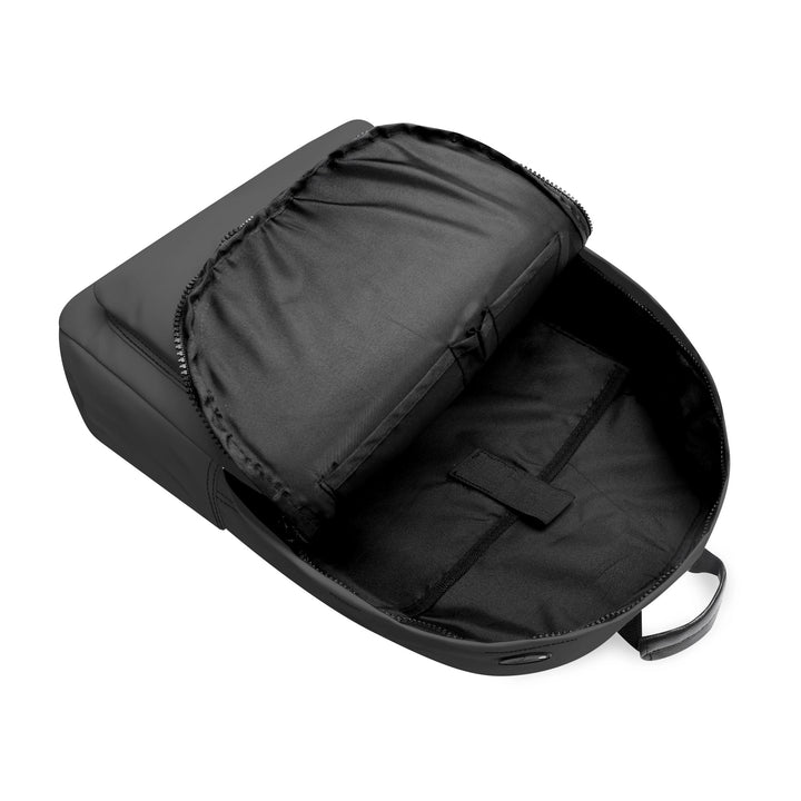 RISE ABOVE 01 17 Inch Twill (PU) Leather School Backpack Charcoal