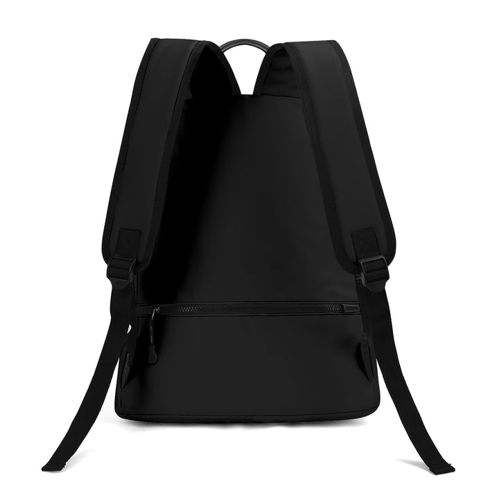 RISE ABOVE 01 17 Inch Twill (PU) Leather School Backpack Black x Skull White