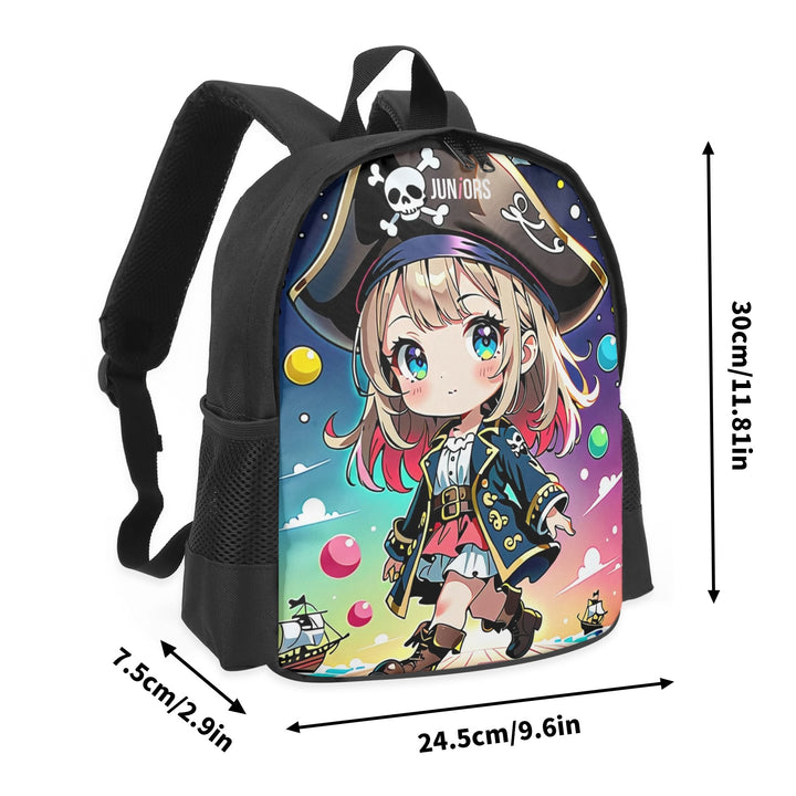 ちびっこ海賊の冒険リュック – 13インチ キッズ用スクールバックパック