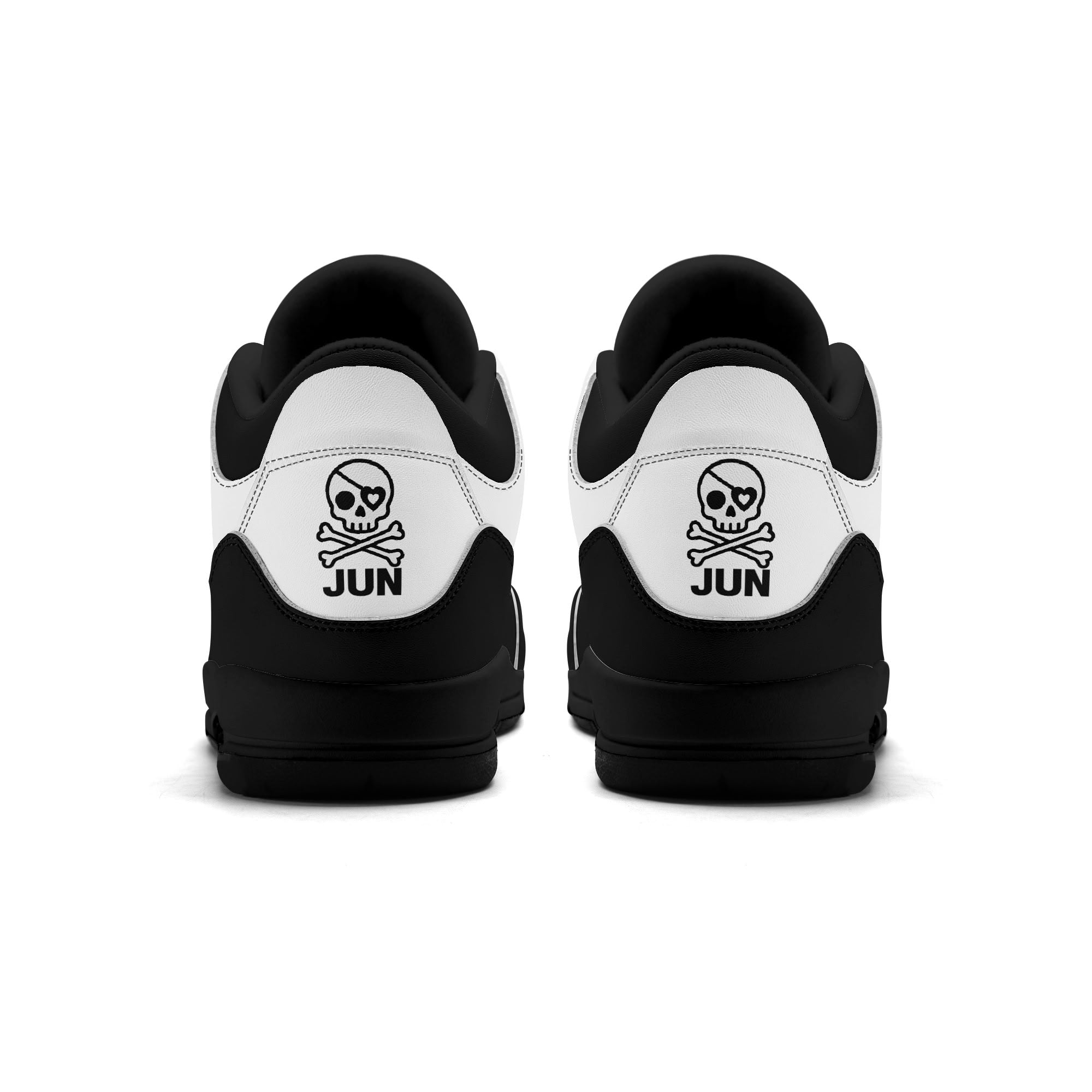 JUN RISE ABOVE 01 Women’s Retro High Basketball Sneaker - Black