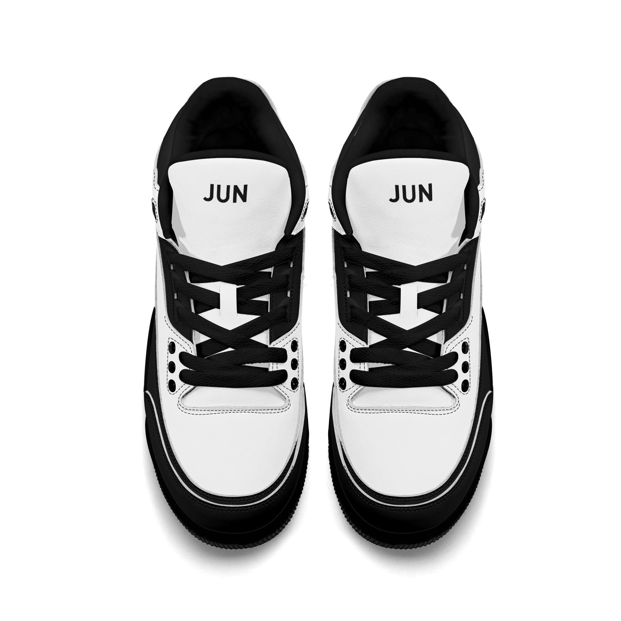 JUN RISE ABOVE 01 Women’s Retro High Basketball Sneaker - Black