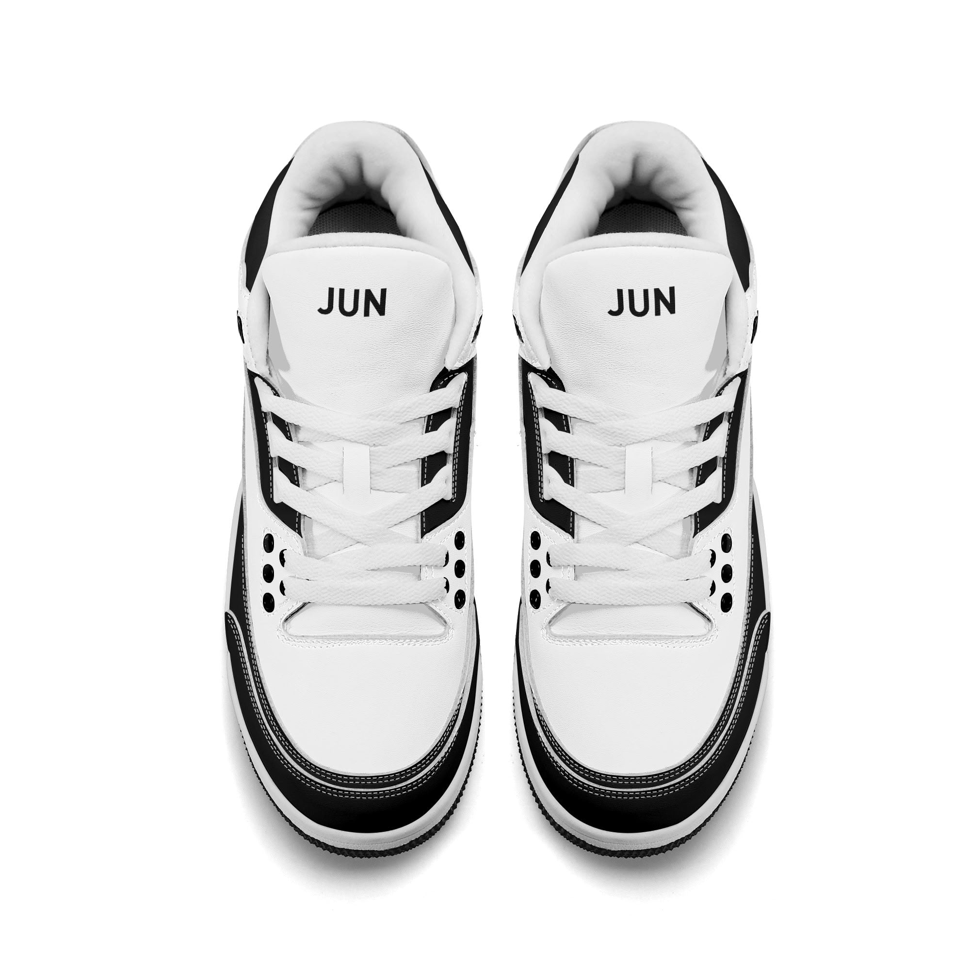 JUN RISE ABOVE 01 Women’s Retro High Basketball Sneaker - Black