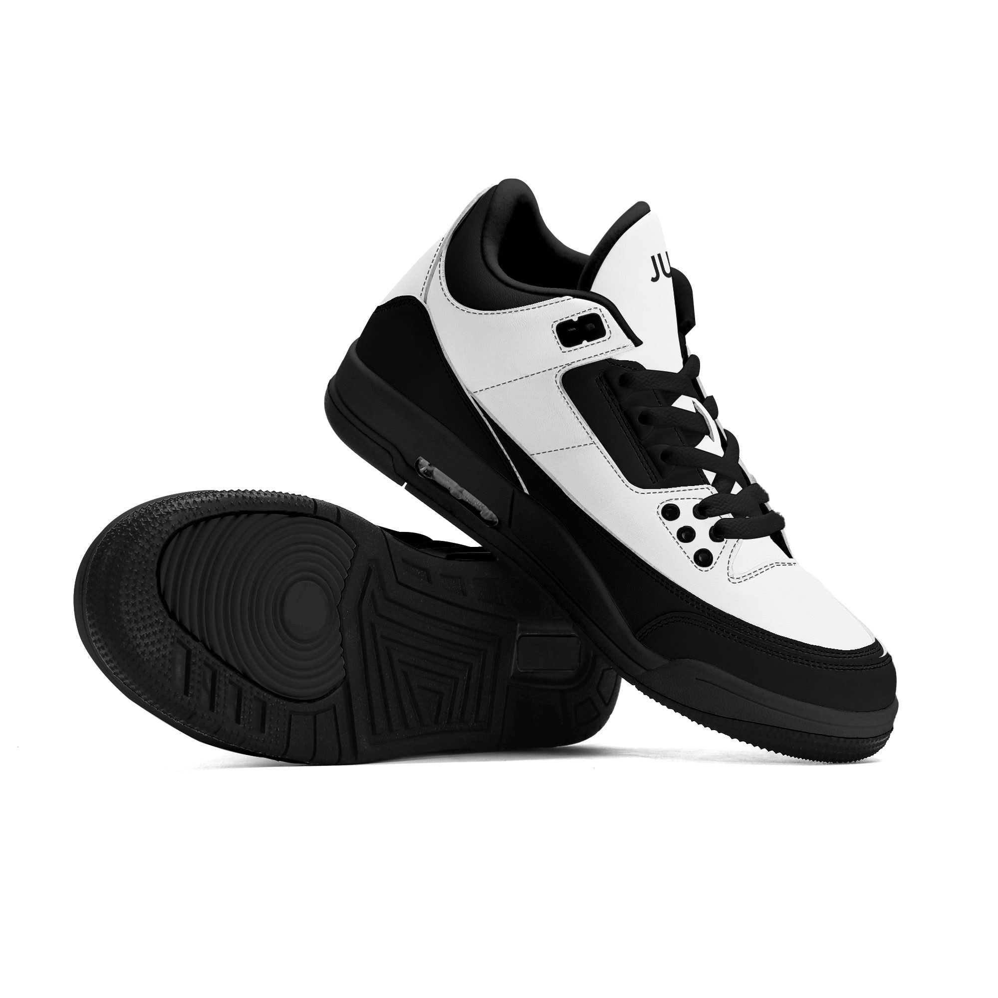 JUN RISE ABOVE 01 Women’s Retro High Basketball Sneaker - Black