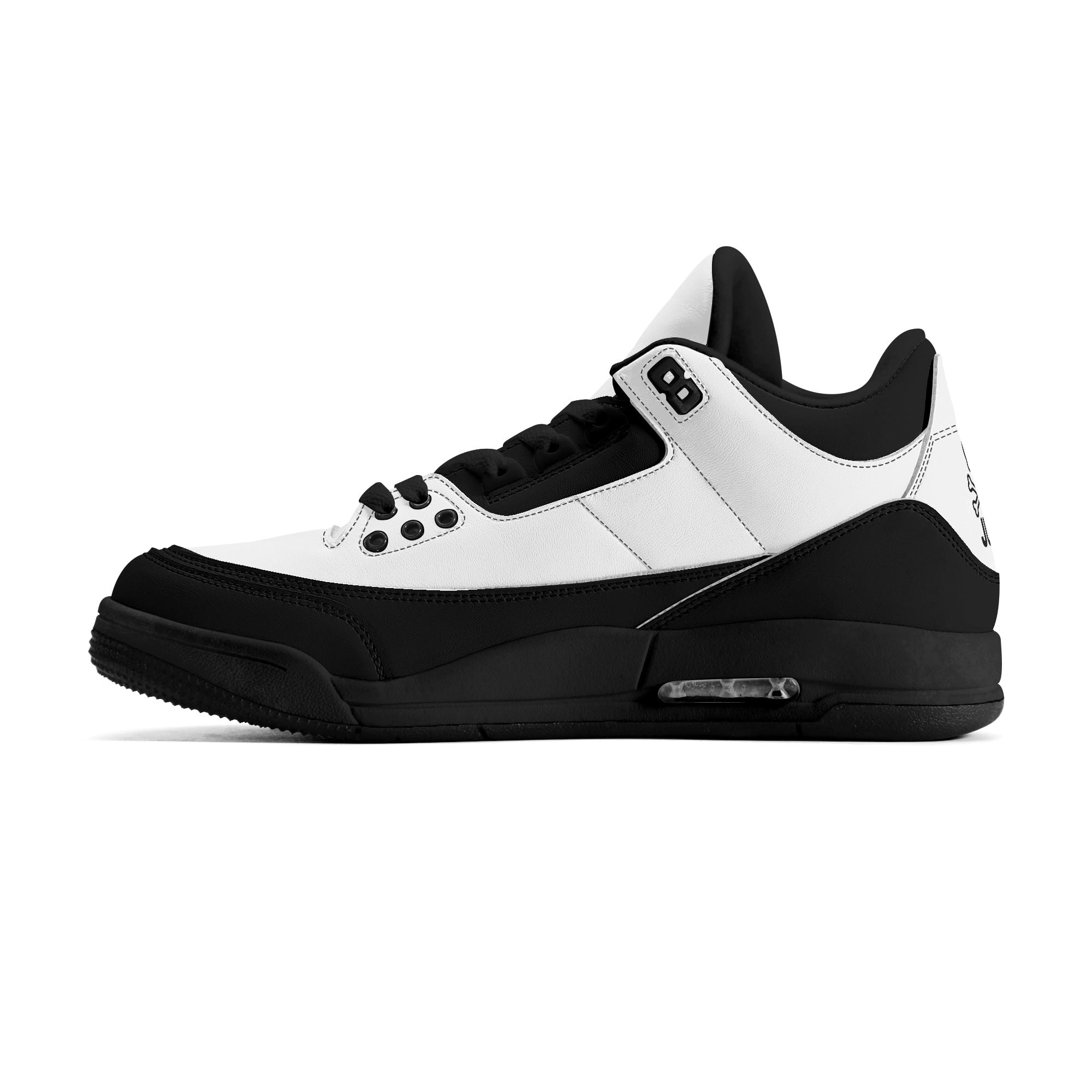 JUN RISE ABOVE 01 Women’s Retro High Basketball Sneaker - Black