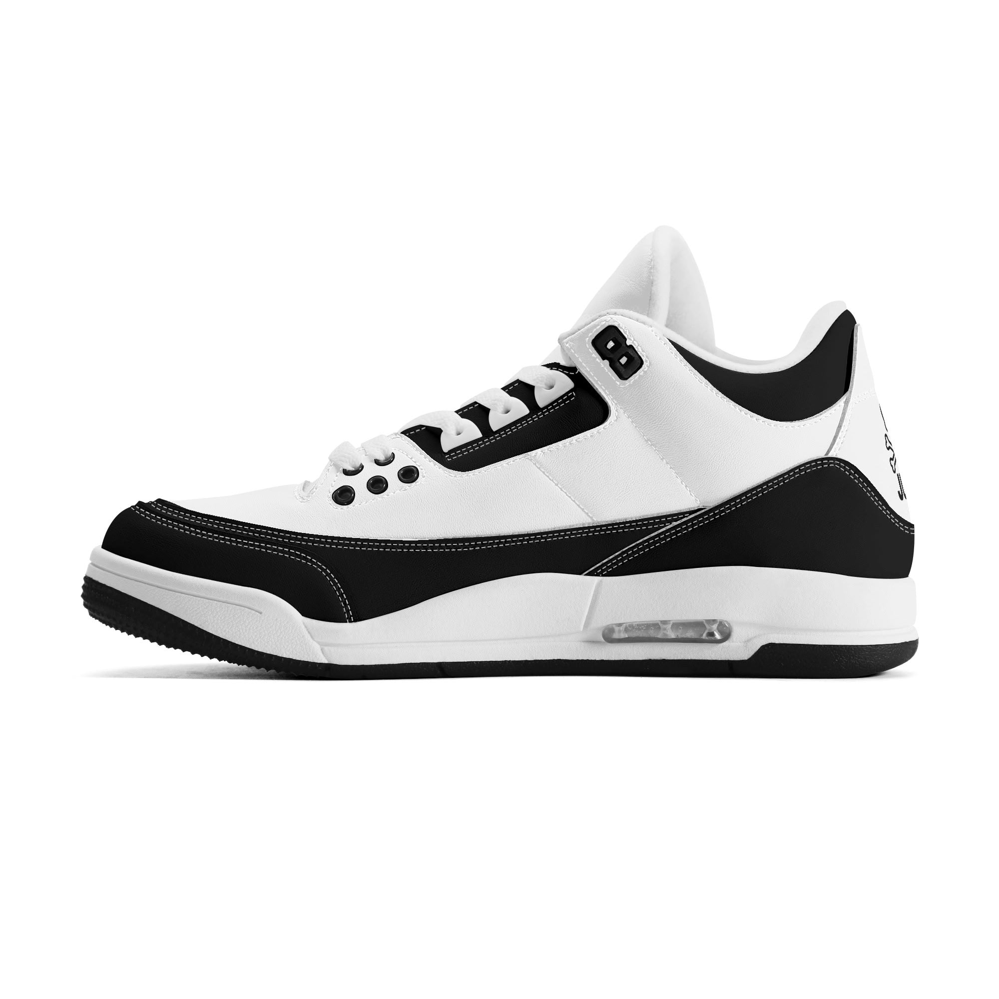 JUN RISE ABOVE 01 Women’s Retro High Basketball Sneaker - Black